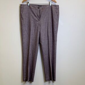 Talbots Plum Herringbone Pants